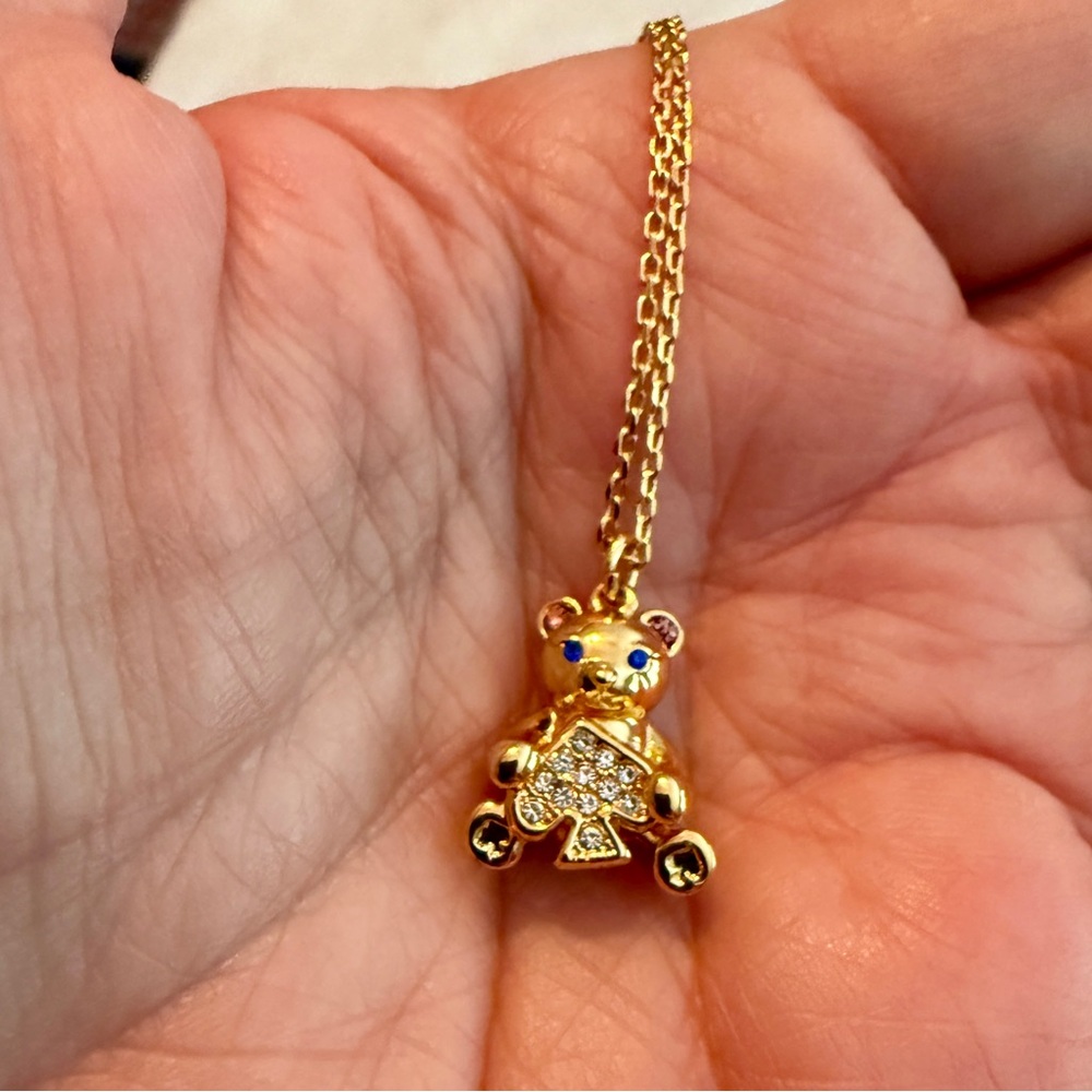 kate spade Gold Bear Pendant Necklace
